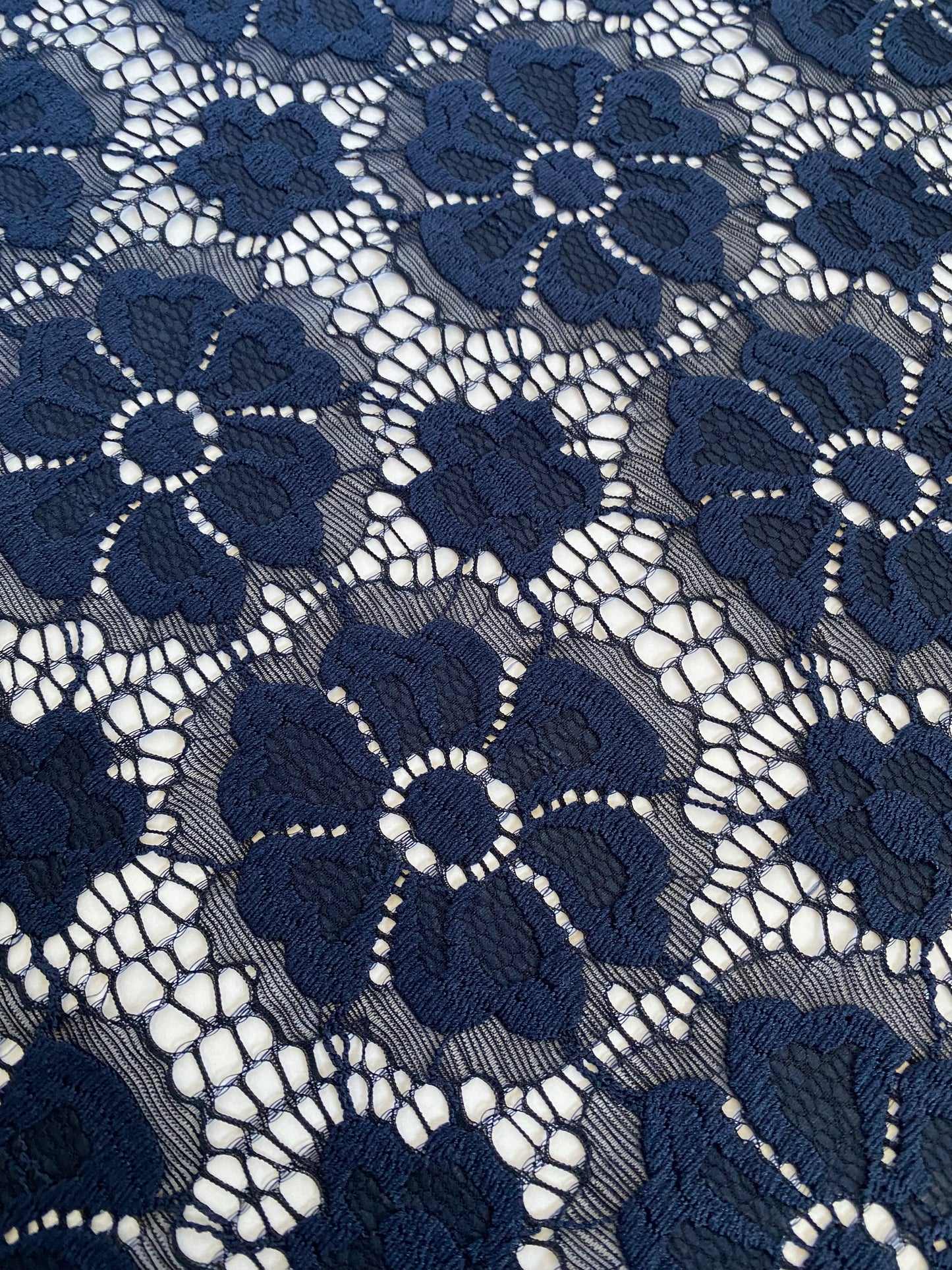 Stretch Lace- Navy Blue