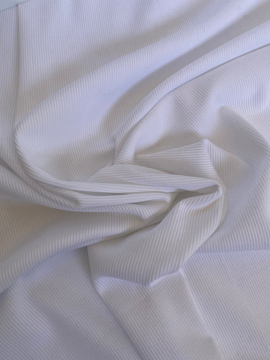 Ribbed Knit- White