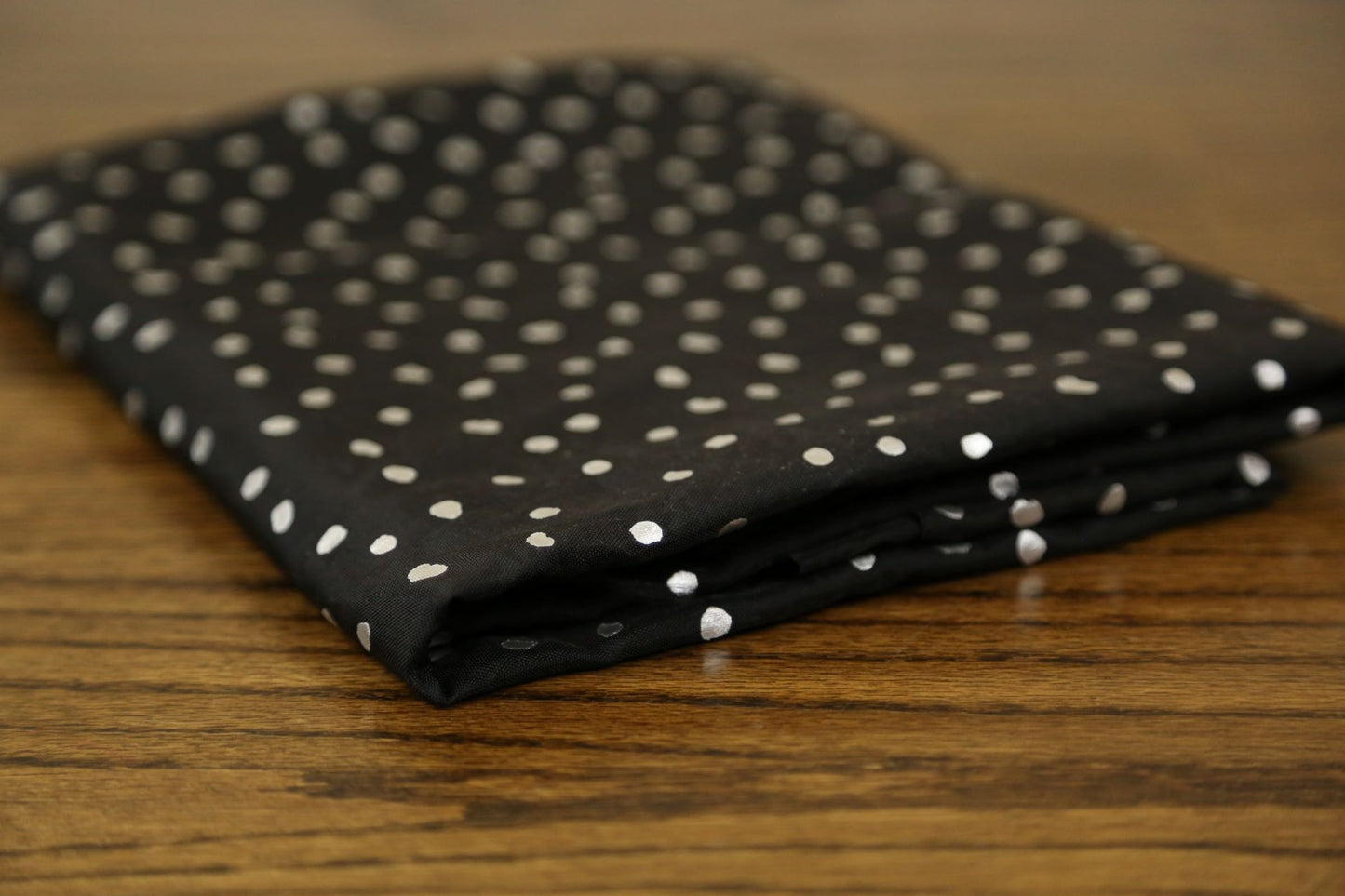 Black With Silver Dots